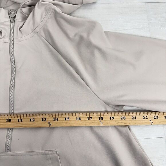 Athleta Glacier Handkerchief‎ Poncho Women XS Hooded Sweatshirt Grey Oversized - Picture 13 of 16